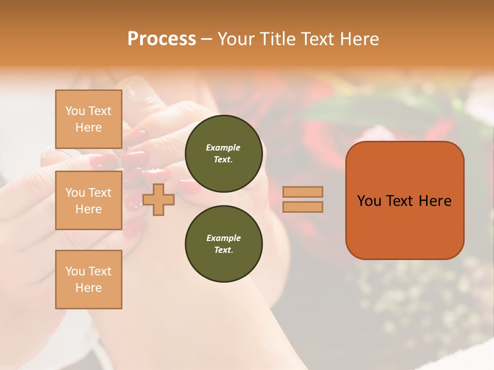 Reflexology Beauty Rose PowerPoint Template