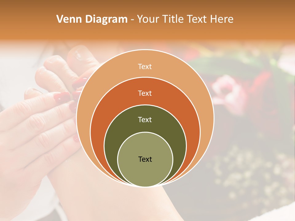 Reflexology Beauty Rose PowerPoint Template