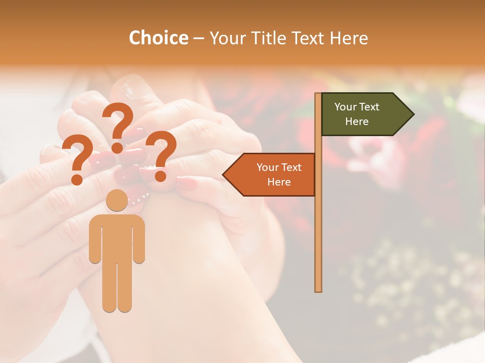 Reflexology Beauty Rose PowerPoint Template