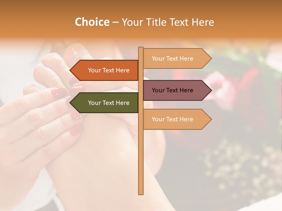 Reflexology Beauty Rose PowerPoint Template