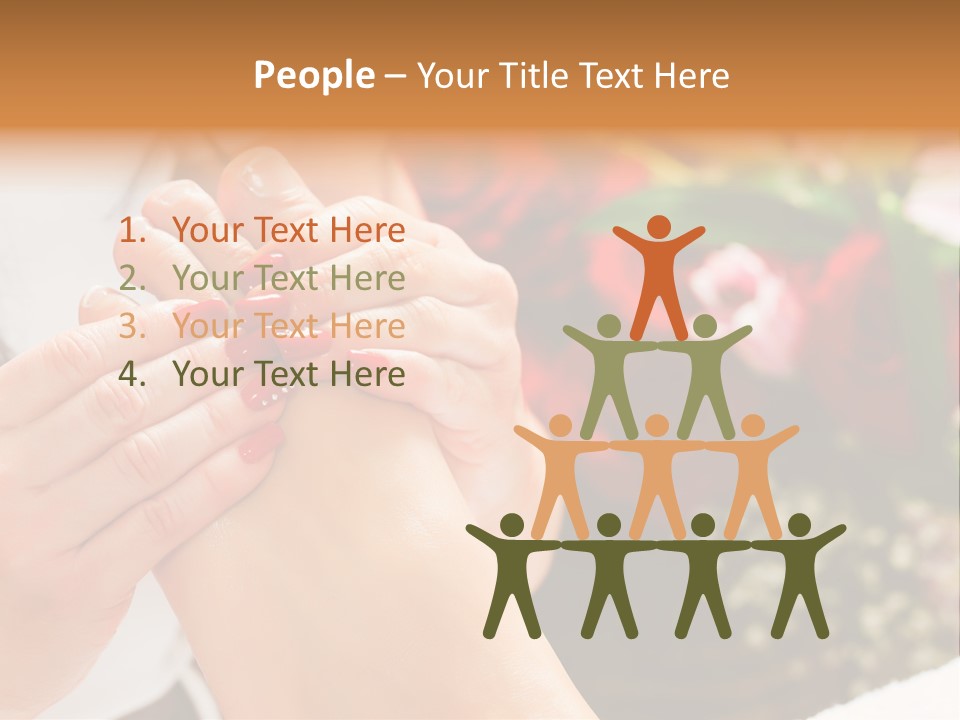 Reflexology Beauty Rose PowerPoint Template