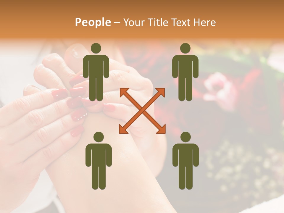 Reflexology Beauty Rose PowerPoint Template