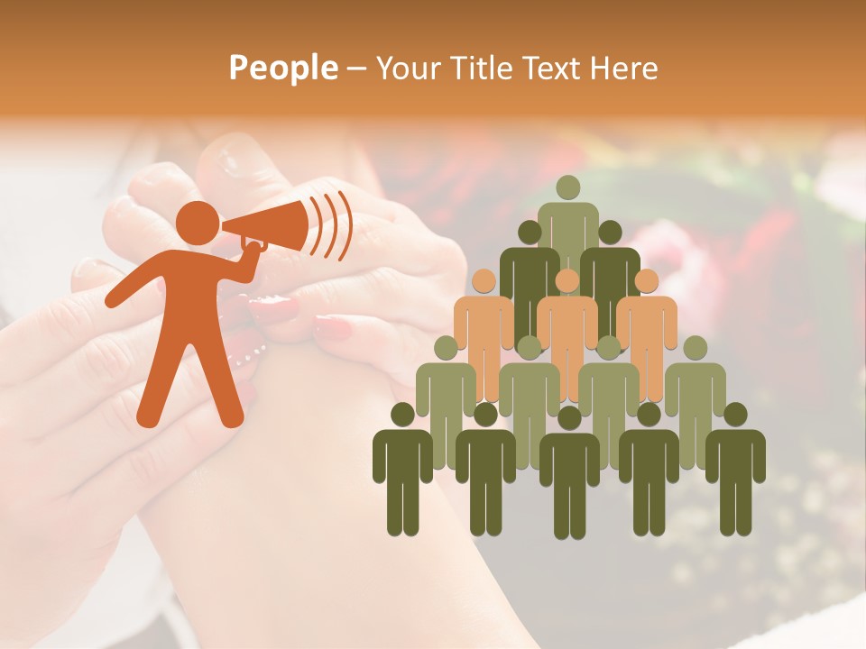 Reflexology Beauty Rose PowerPoint Template