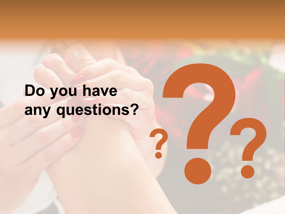 Reflexology Beauty Rose PowerPoint Template