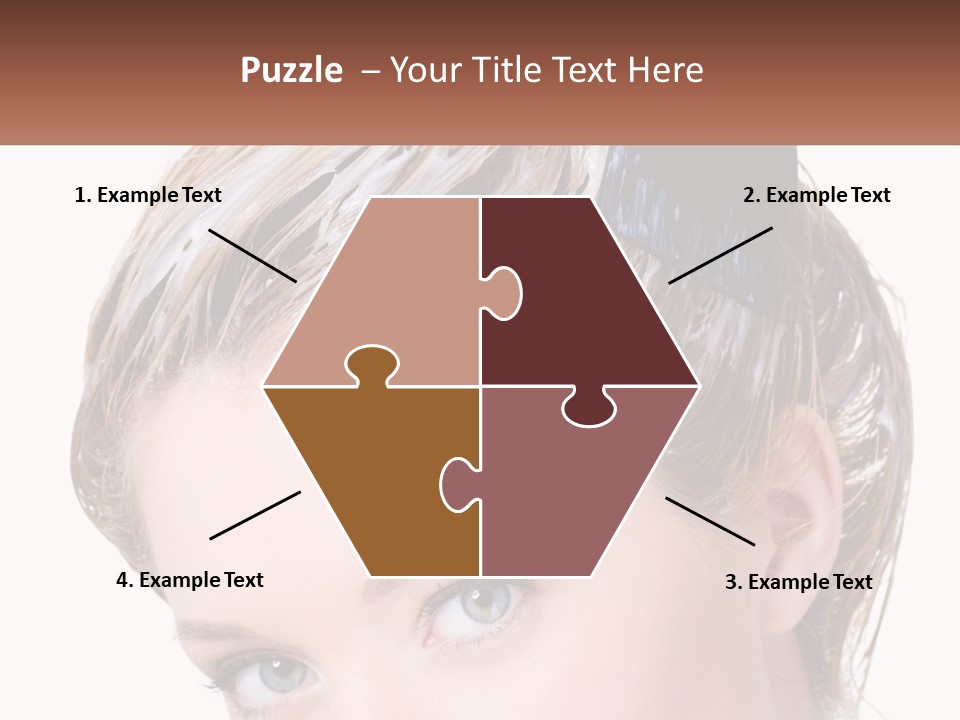 Woman Hair Dying PowerPoint Template