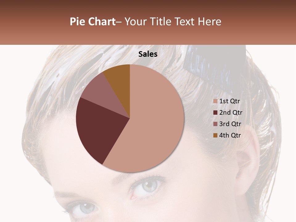 Woman Hair Dying PowerPoint Template