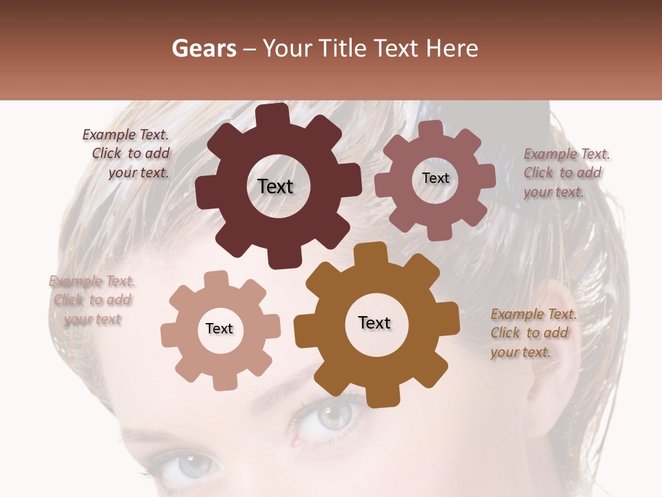 Woman Hair Dying PowerPoint Template