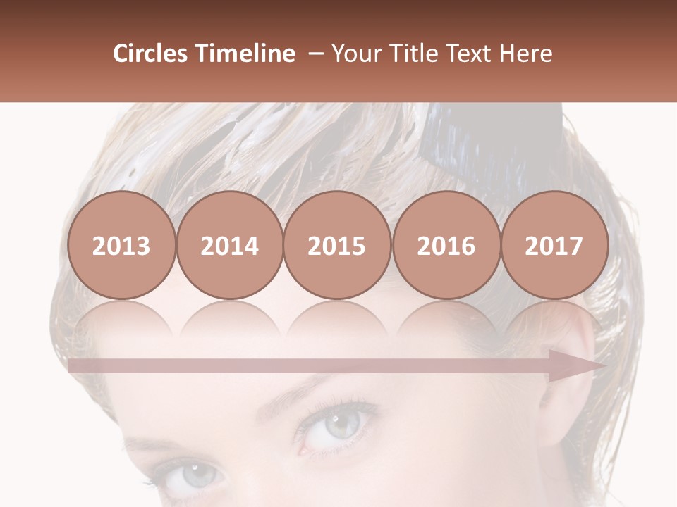 Woman Hair Dying PowerPoint Template