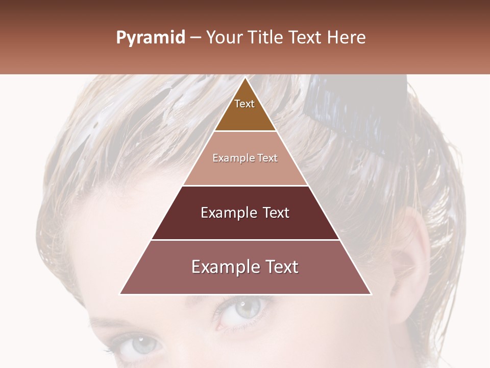 Woman Hair Dying PowerPoint Template