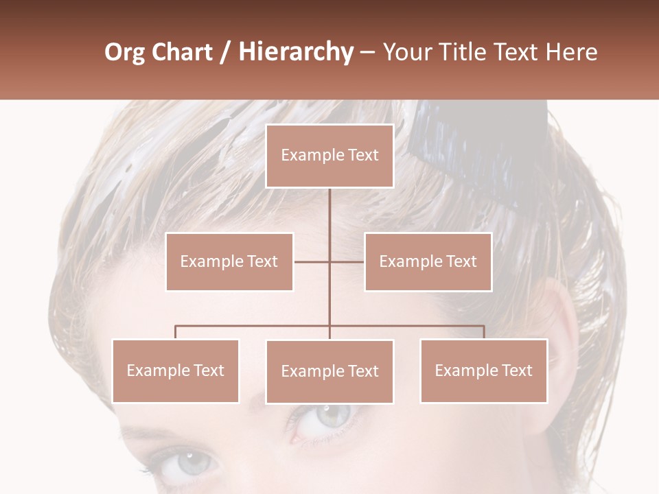 Woman Hair Dying PowerPoint Template