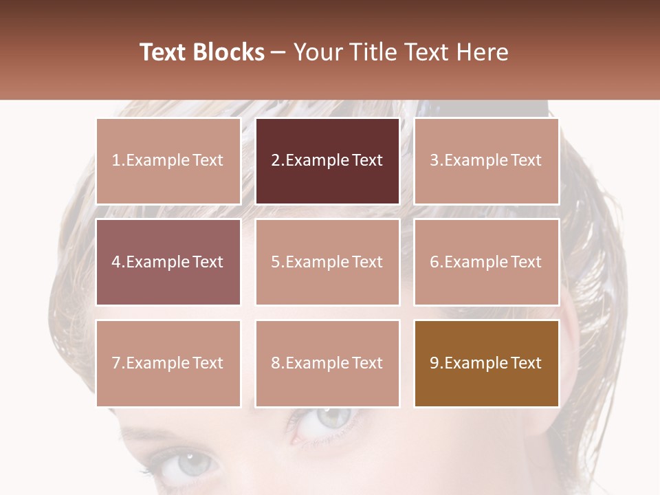 Woman Hair Dying PowerPoint Template