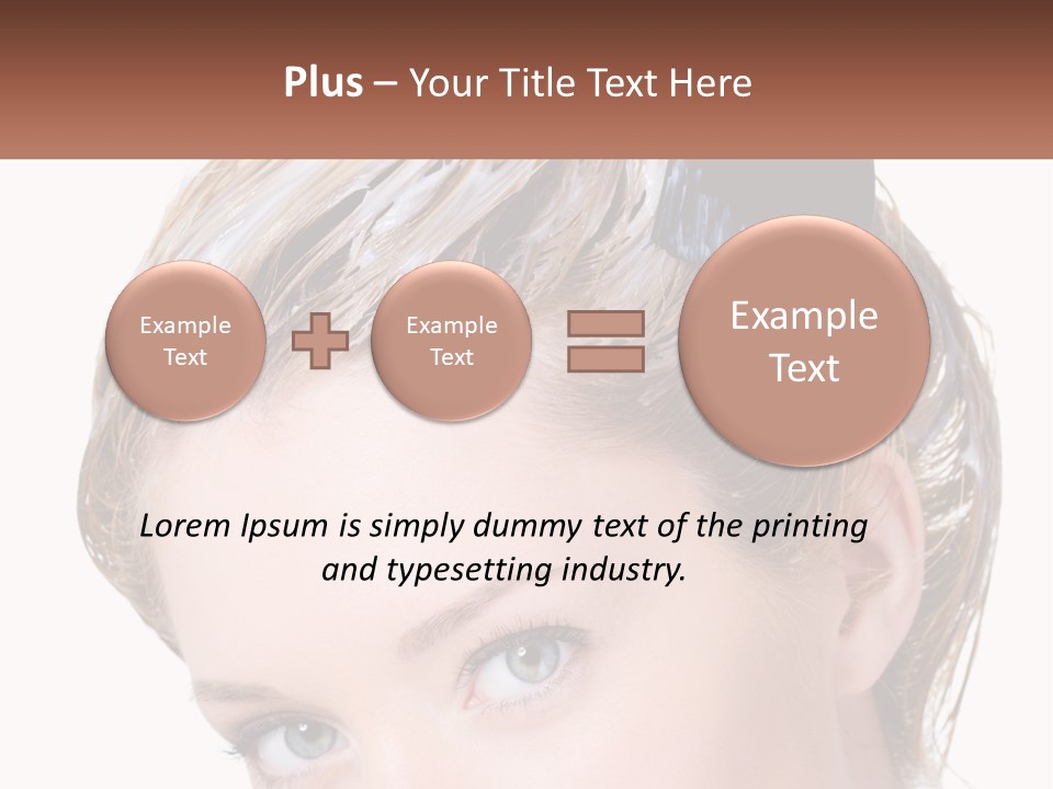 Woman Hair Dying PowerPoint Template