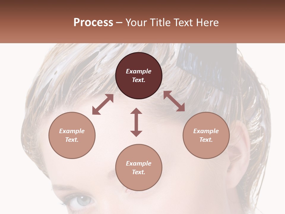 Woman Hair Dying PowerPoint Template