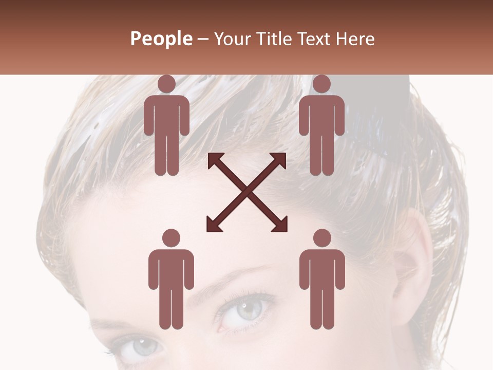 Woman Hair Dying PowerPoint Template