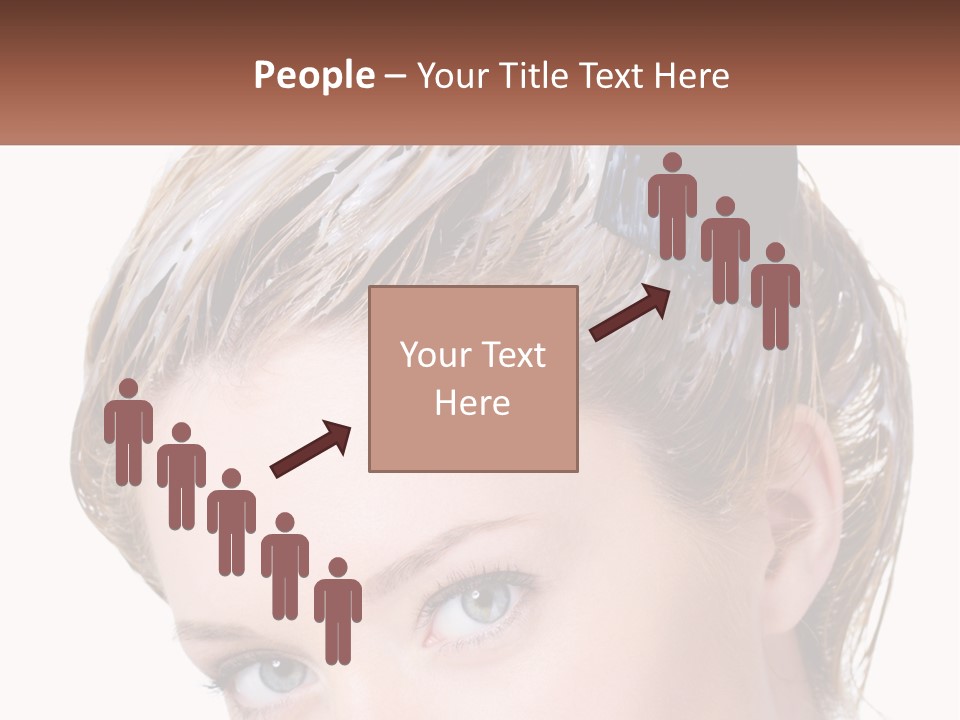 Woman Hair Dying PowerPoint Template
