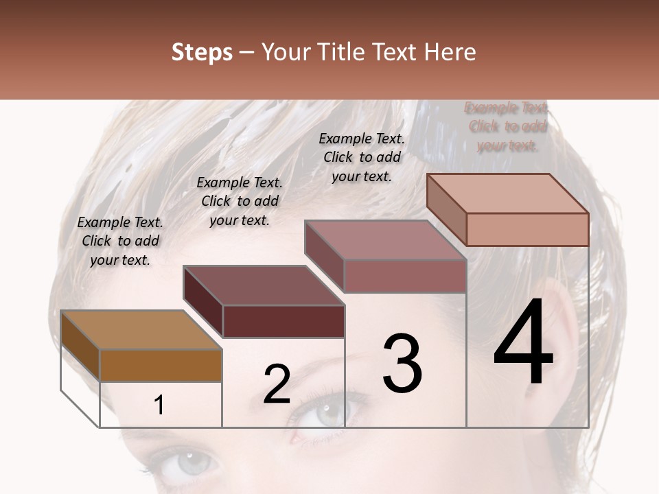 Woman Hair Dying PowerPoint Template