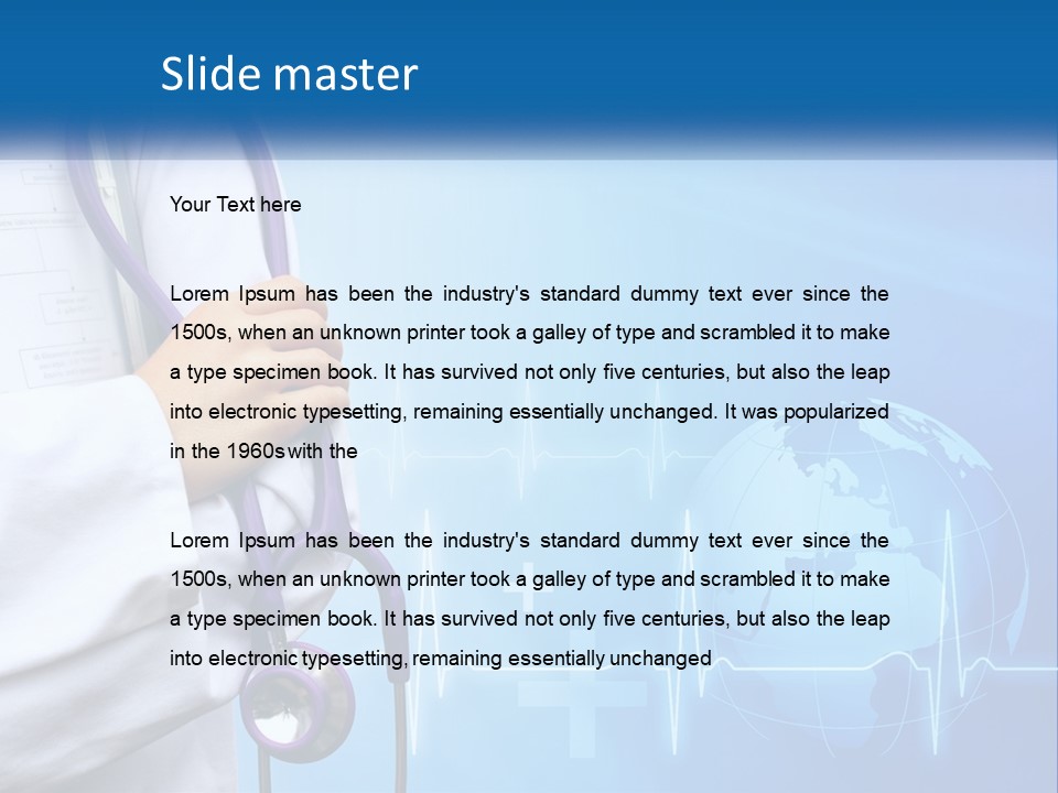 Assistance Earth Medical PowerPoint Template