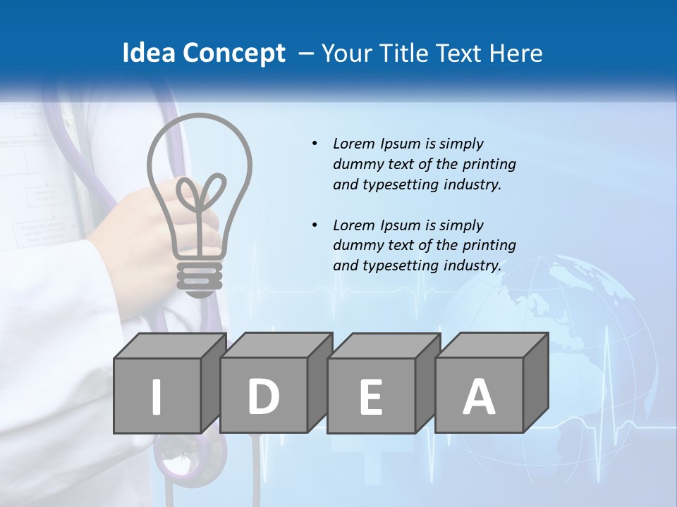 Assistance Earth Medical PowerPoint Template
