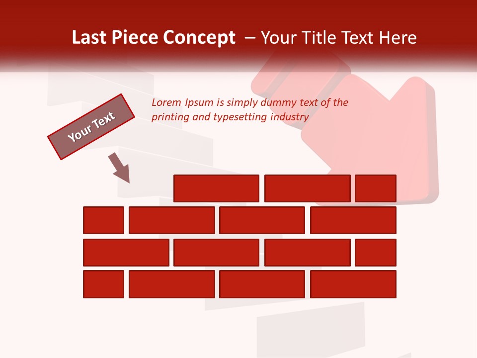 Down Computer Generated Descend PowerPoint Template