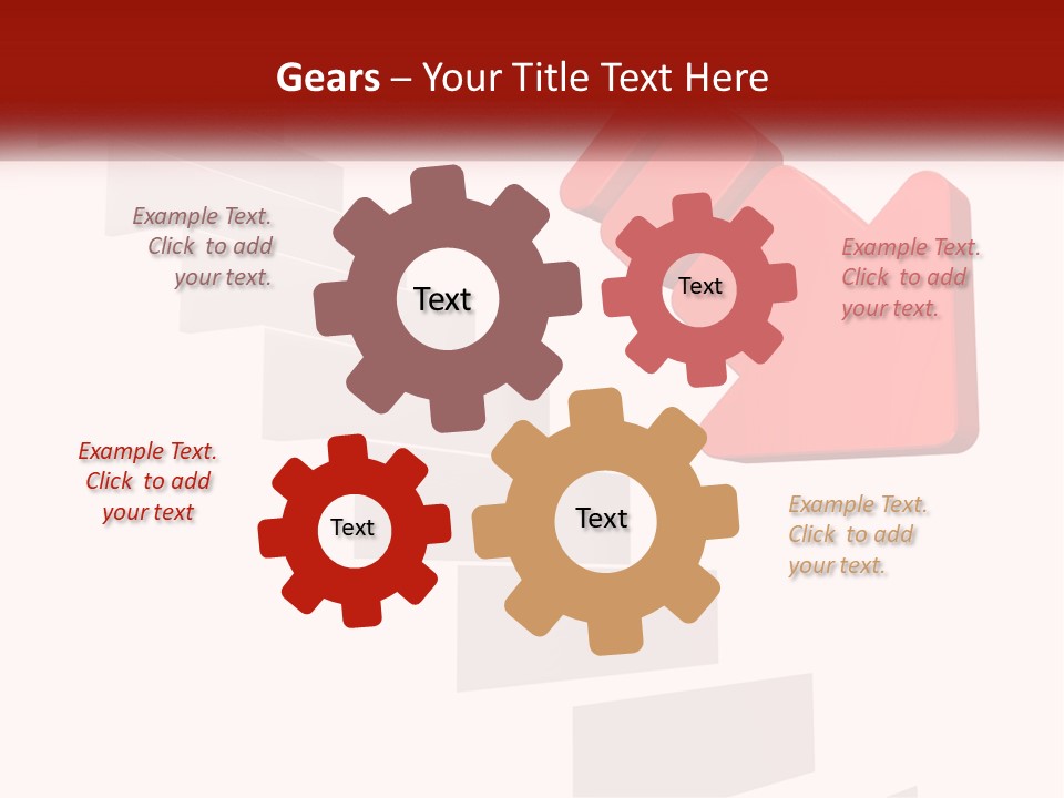 Down Computer Generated Descend PowerPoint Template