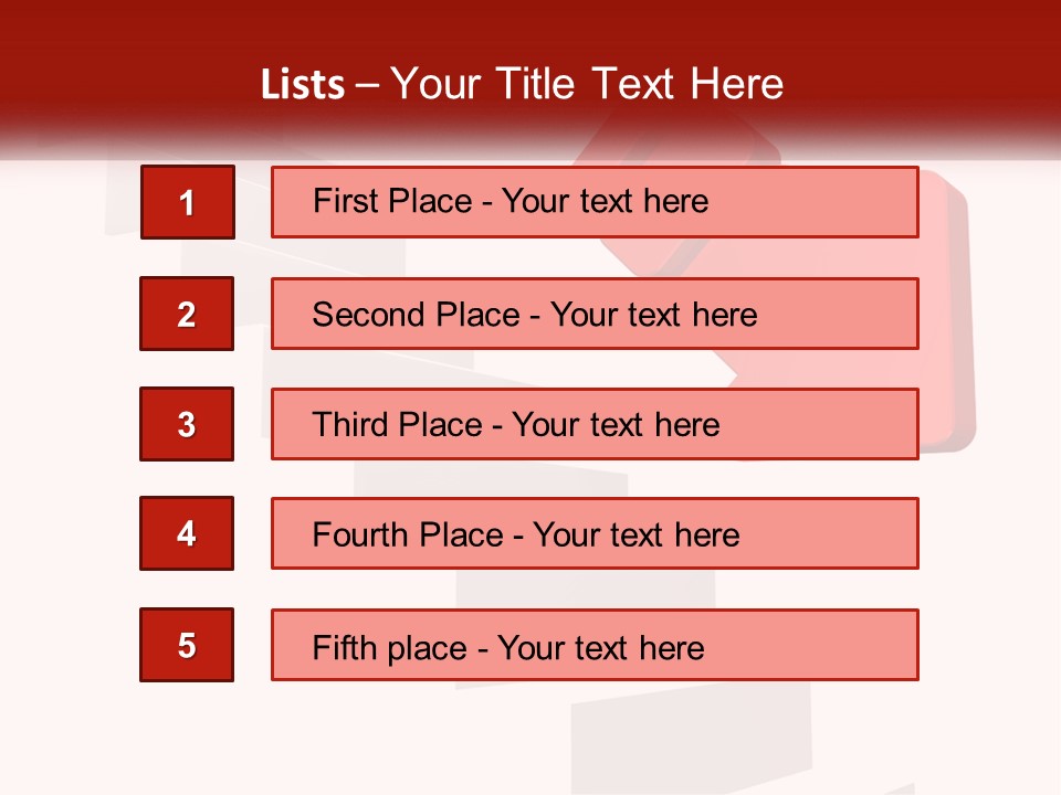 Down Computer Generated Descend PowerPoint Template