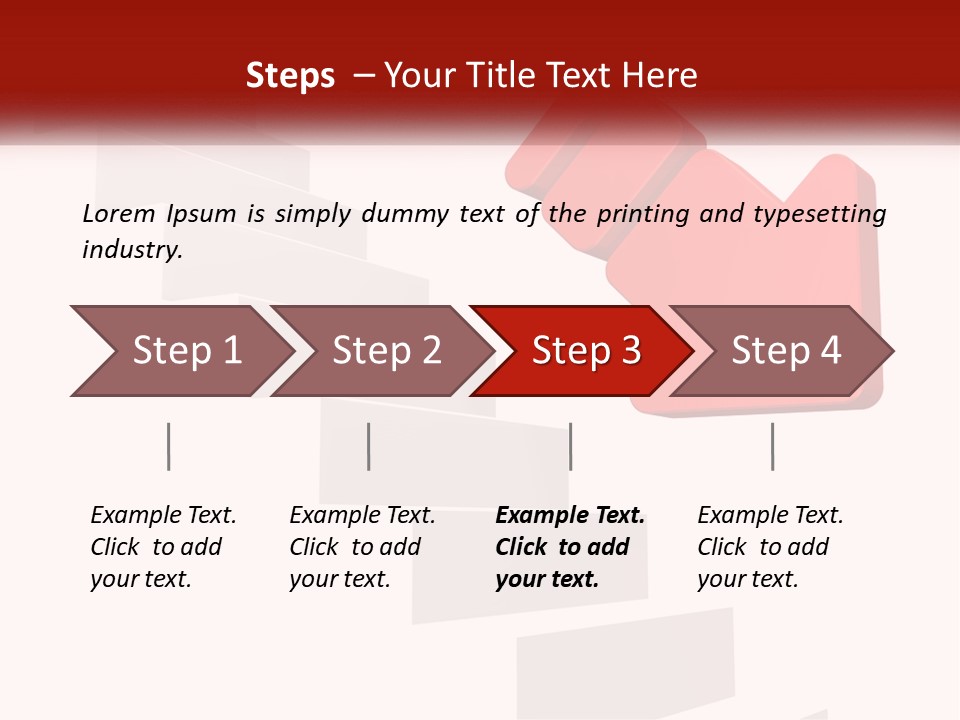 Down Computer Generated Descend PowerPoint Template