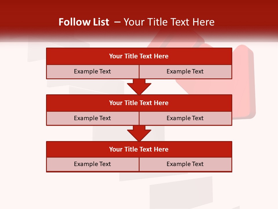 Down Computer Generated Descend PowerPoint Template