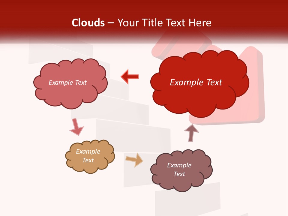 Down Computer Generated Descend PowerPoint Template
