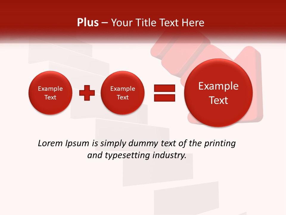 Down Computer Generated Descend PowerPoint Template
