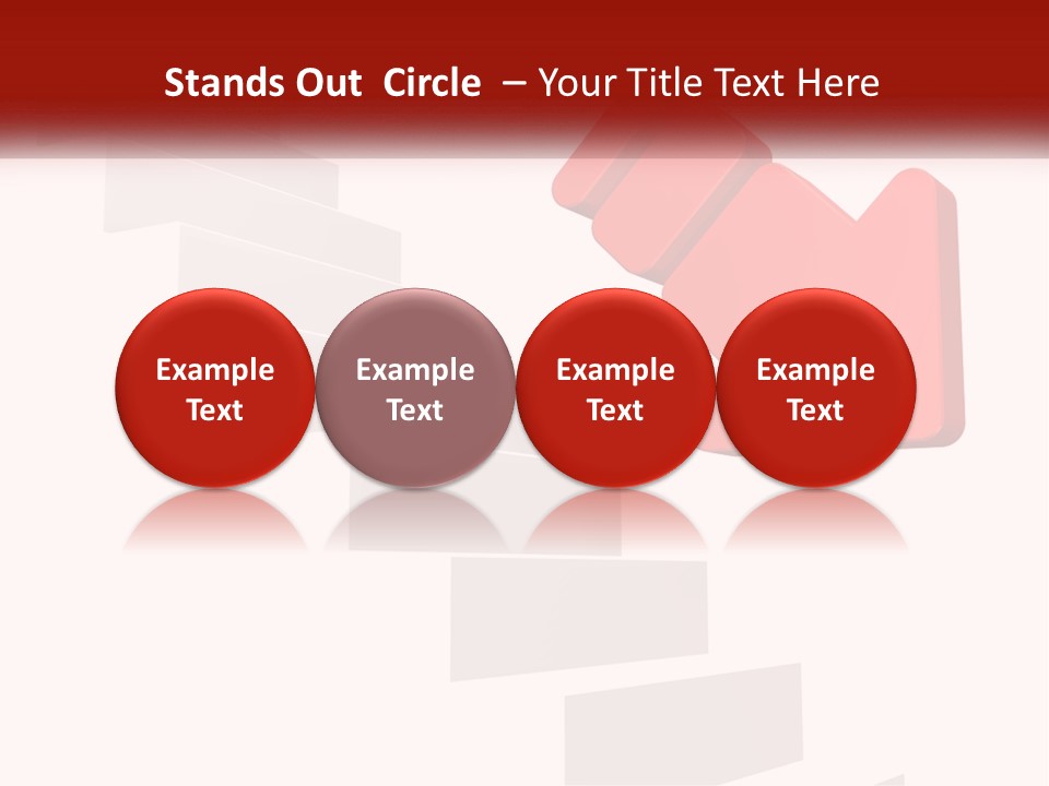 Down Computer Generated Descend PowerPoint Template