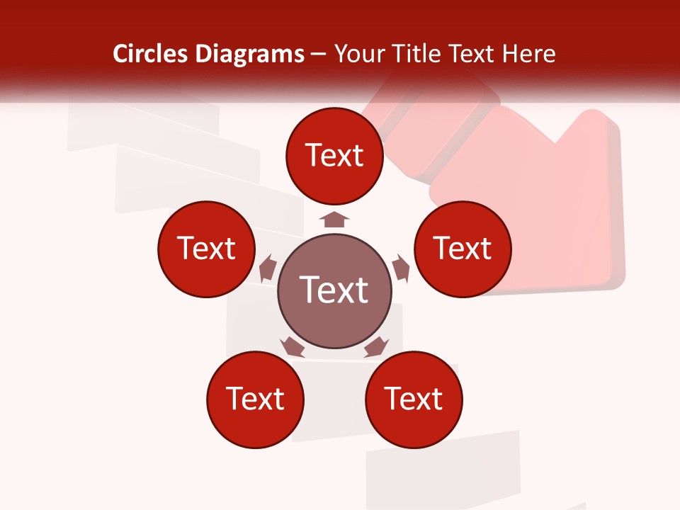 Down Computer Generated Descend PowerPoint Template