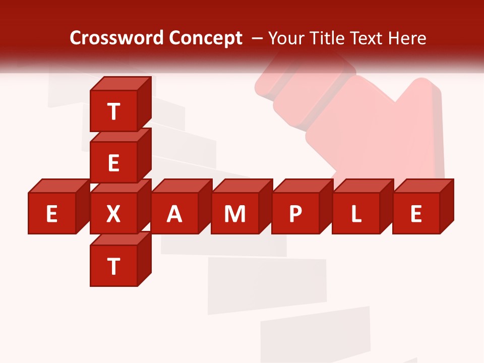 Down Computer Generated Descend PowerPoint Template