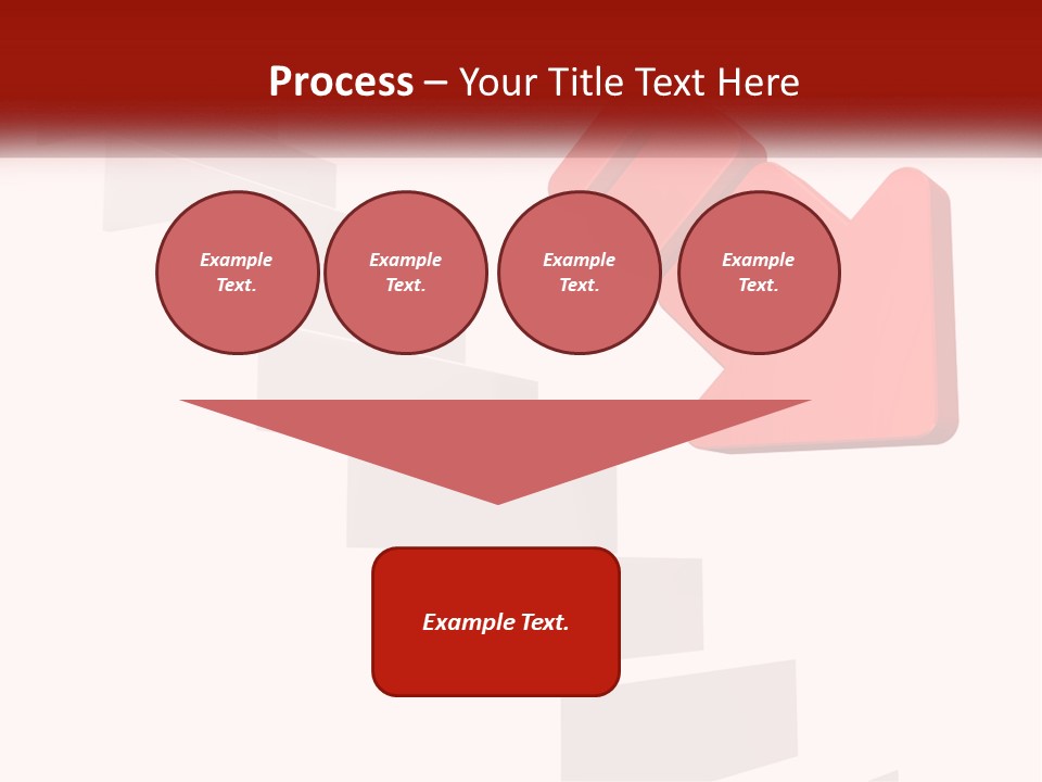 Down Computer Generated Descend PowerPoint Template