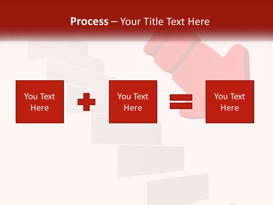 Down Computer Generated Descend PowerPoint Template