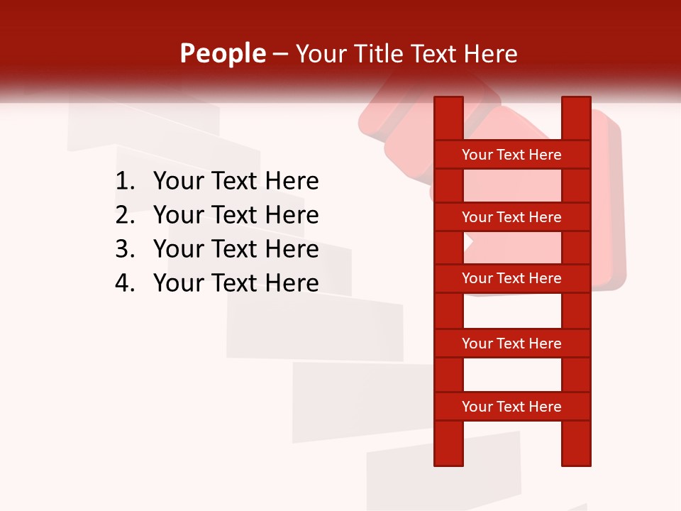 Down Computer Generated Descend PowerPoint Template