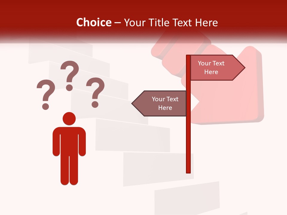 Down Computer Generated Descend PowerPoint Template