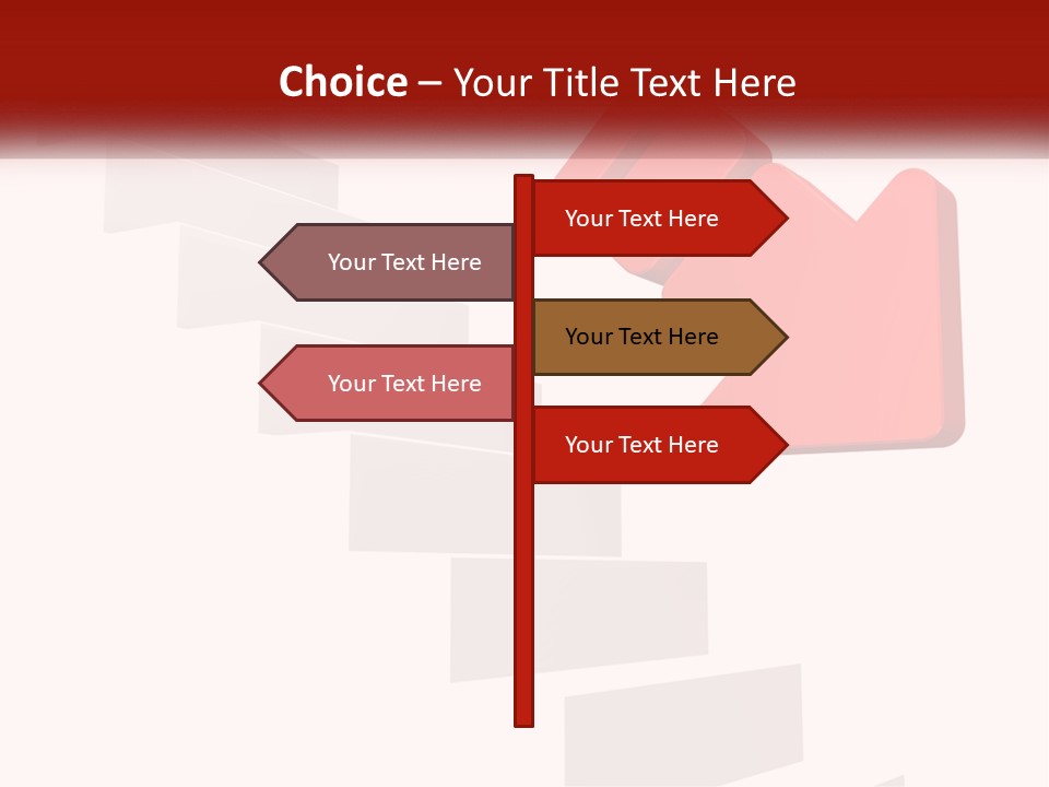 Down Computer Generated Descend PowerPoint Template
