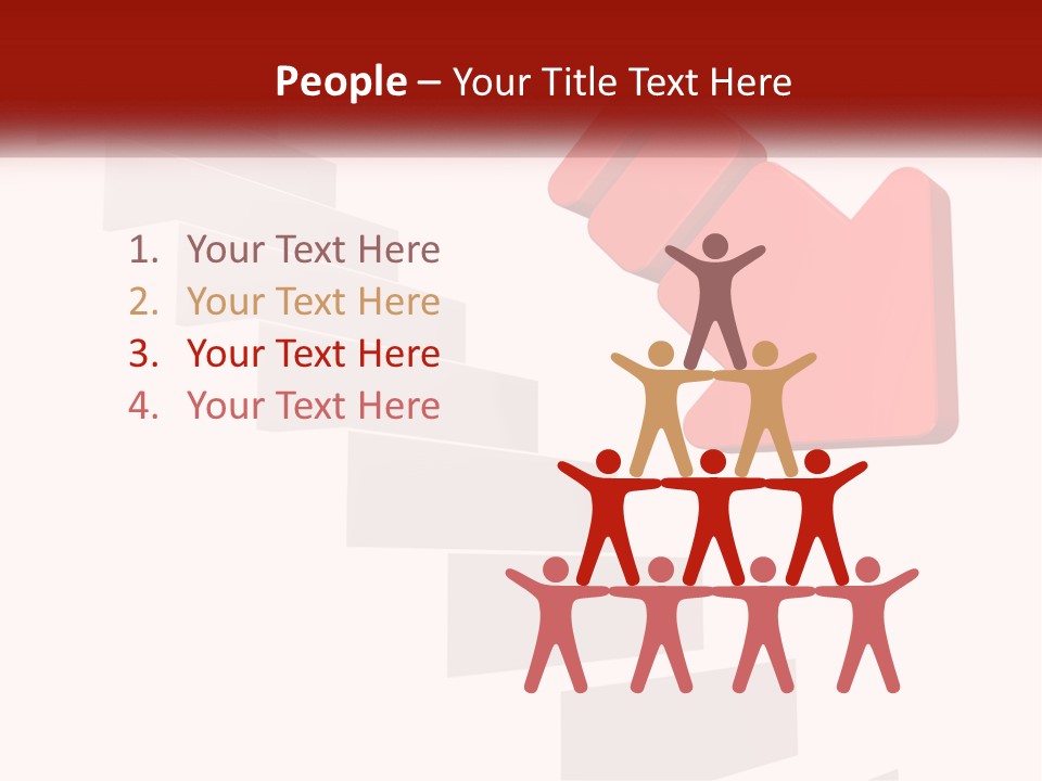 Down Computer Generated Descend PowerPoint Template