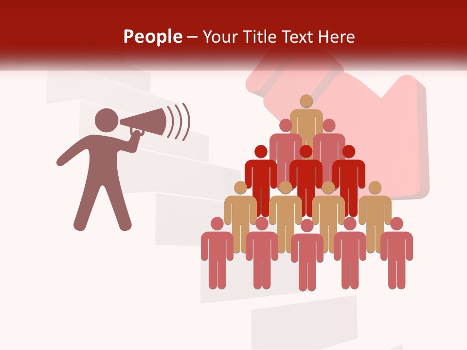 Down Computer Generated Descend PowerPoint Template