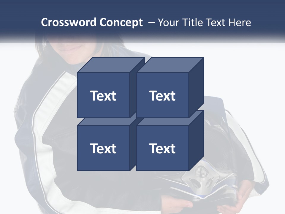 Teen Racer Hispanic PowerPoint Template