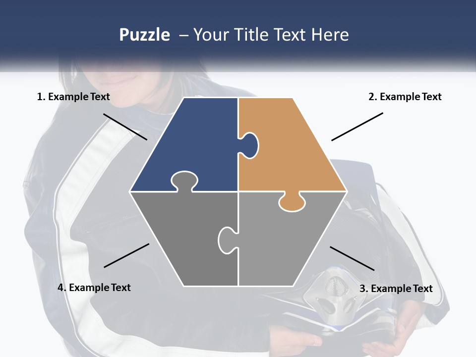 Teen Racer Hispanic PowerPoint Template