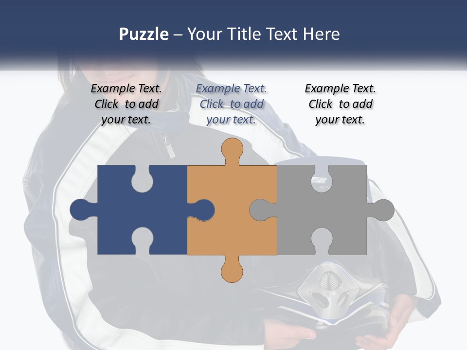 Teen Racer Hispanic PowerPoint Template