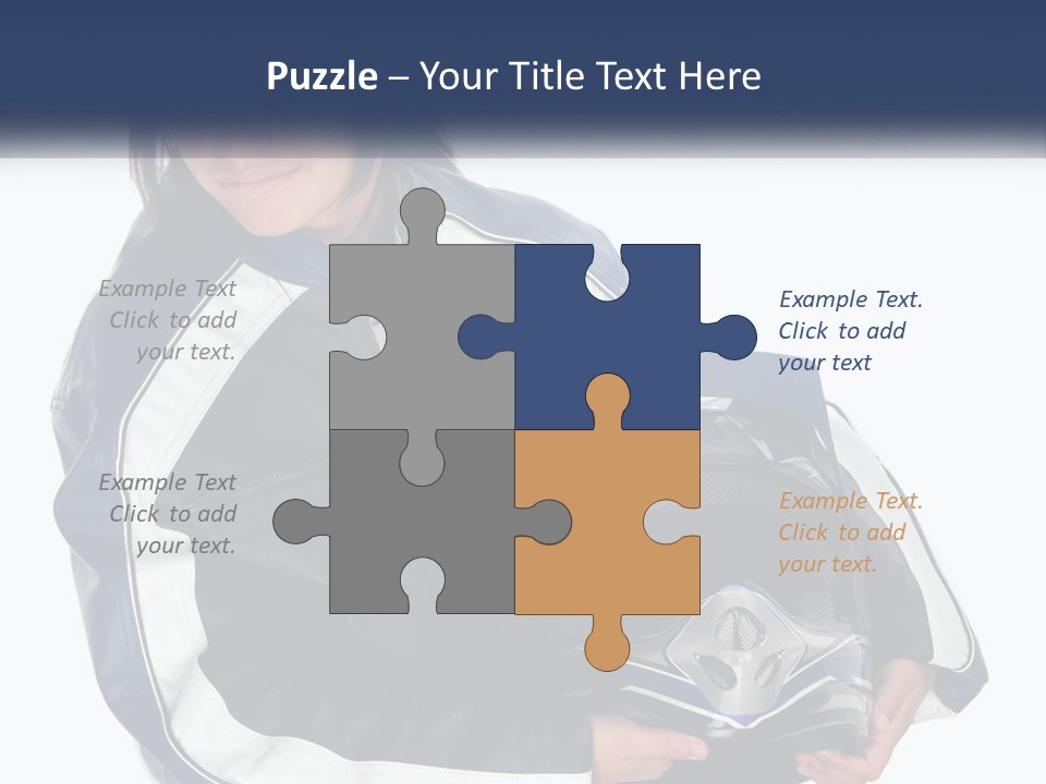 Teen Racer Hispanic PowerPoint Template