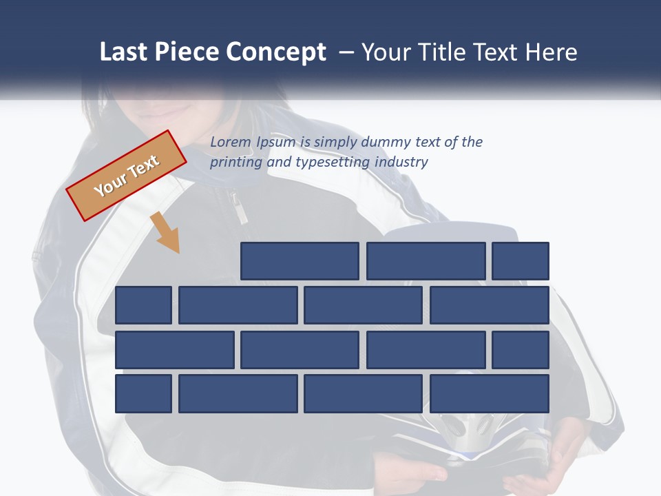 Teen Racer Hispanic PowerPoint Template