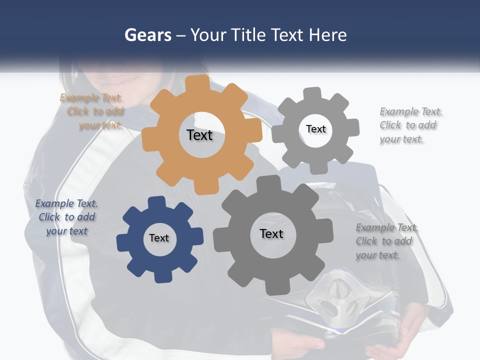 Teen Racer Hispanic PowerPoint Template