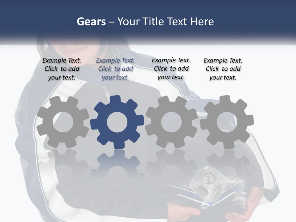 Teen Racer Hispanic PowerPoint Template