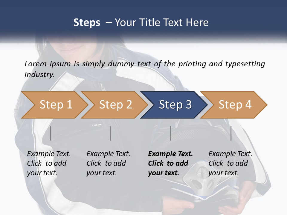 Teen Racer Hispanic PowerPoint Template