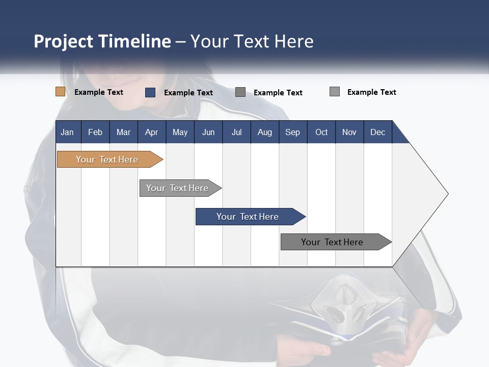 Teen Racer Hispanic PowerPoint Template