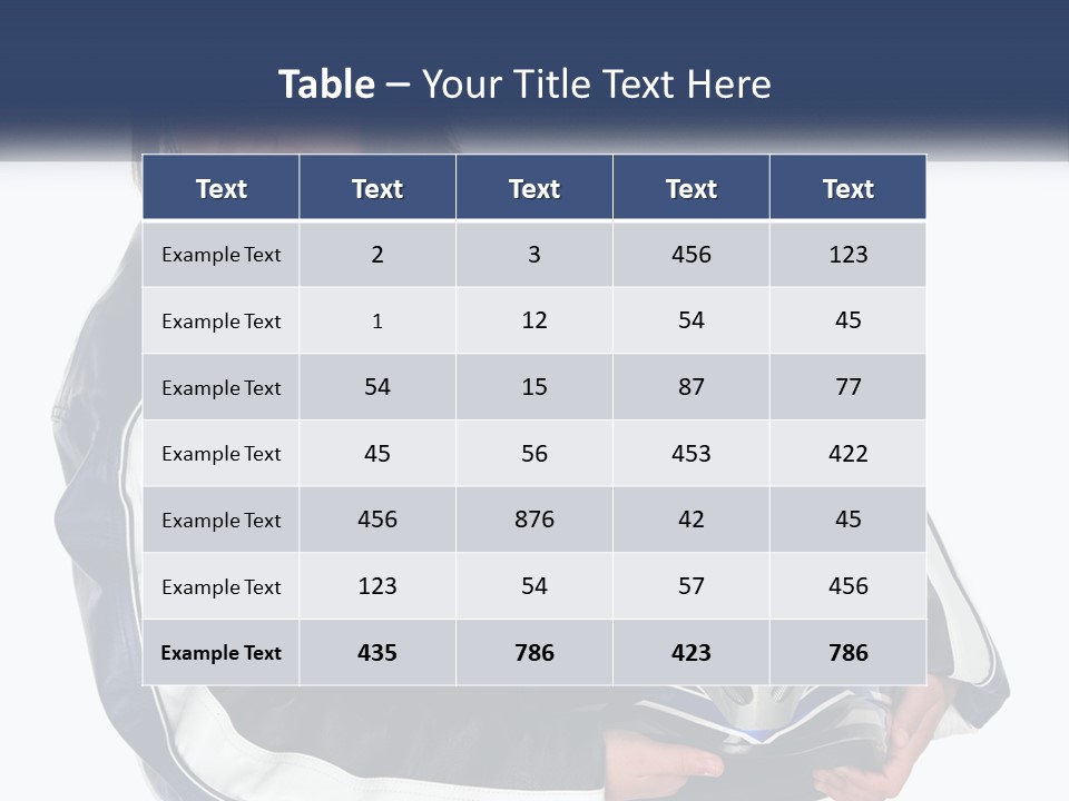 Teen Racer Hispanic PowerPoint Template