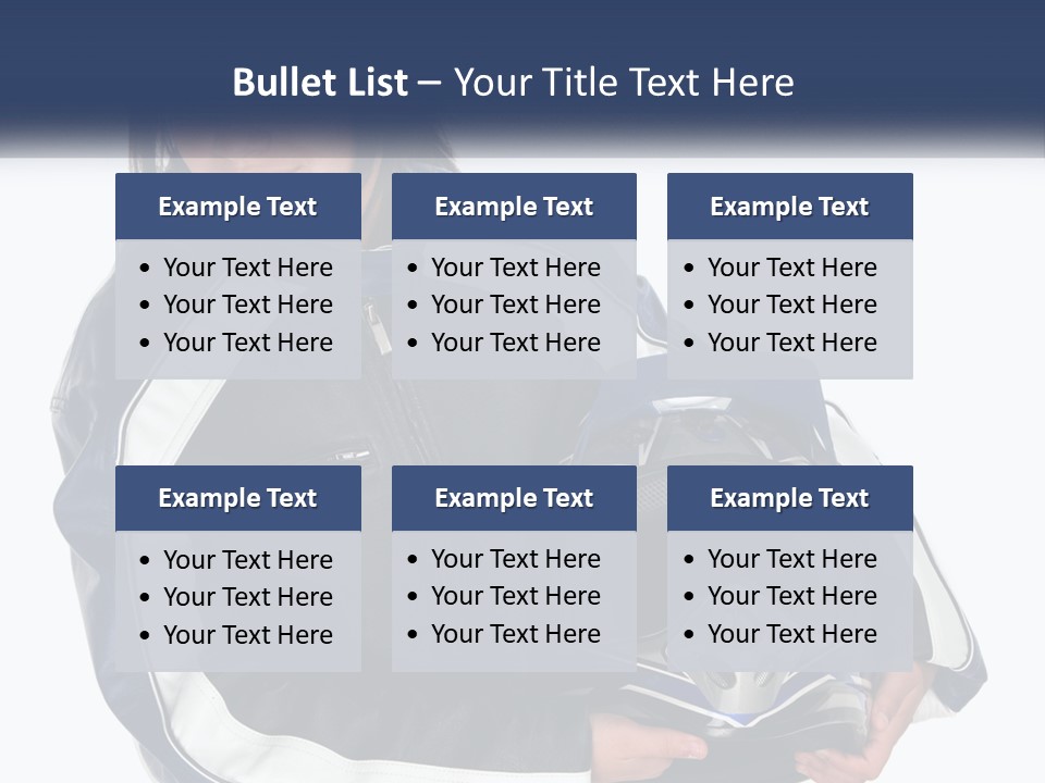 Teen Racer Hispanic PowerPoint Template